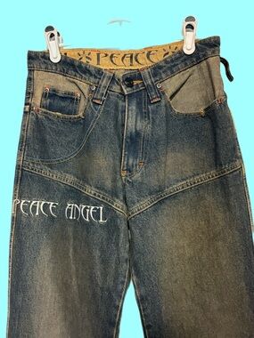 Vintage Y2K Peace Angel Jeans